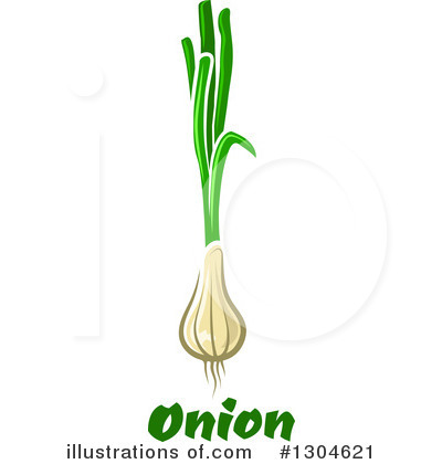 Green Onions Clipart #1304621 by Vector Tradition SM