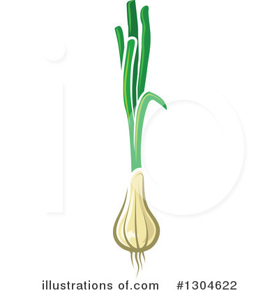 Green Onions Clipart #1304622 by Vector Tradition SM