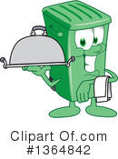 Green Trash Can Clipart #1364842 by Mascot Junction