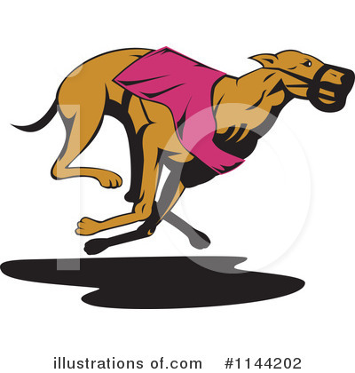 Royalty-Free (RF) Greyhound Clipart Illustration by patrimonio - Stock Sample #1144202