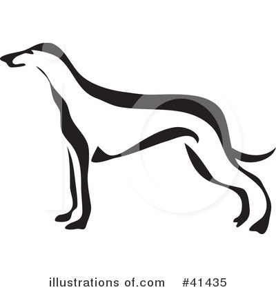 Royalty-Free (RF) Greyhound Clipart Illustration by Prawny - Stock Sample #41435