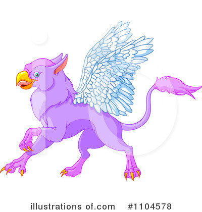Royalty-Free (RF) Griffin Clipart Illustration by Pushkin - Stock Sample #1104578
