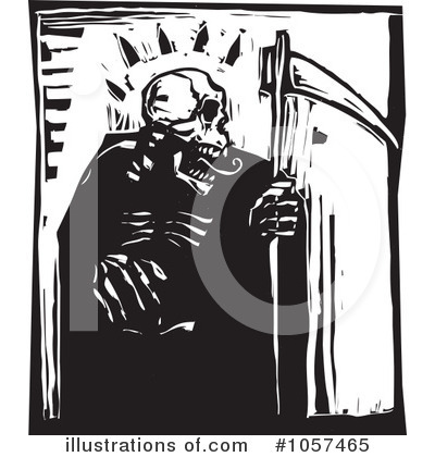 Royalty-Free (RF) Grim Reaper Clipart Illustration by xunantunich - Stock Sample #1057465