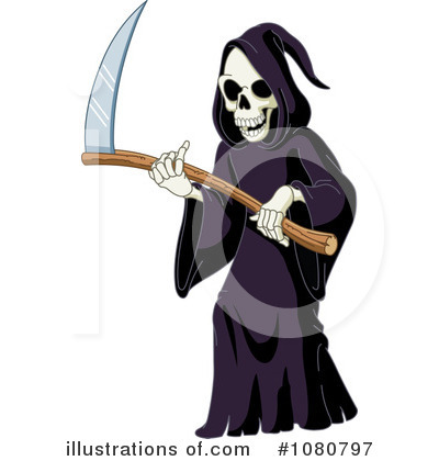 Royalty-Free (RF) Grim Reaper Clipart Illustration by yayayoyo - Stock Sample #1080797
