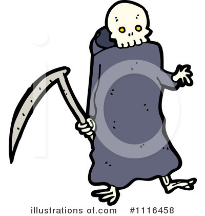 Royalty-Free (RF) Grim Reaper Clipart Illustration by lineartestpilot - Stock Sample #1116458