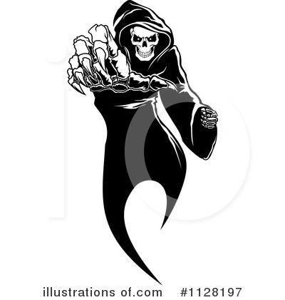 Royalty-Free (RF) Grim Reaper Clipart Illustration by Vector Tradition SM - Stock Sample #1128197