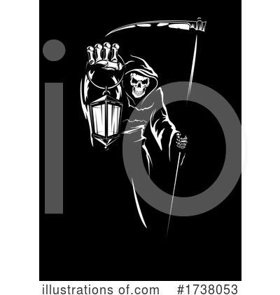 Royalty-Free (RF) Grim Reaper Clipart Illustration by Vector Tradition SM - Stock Sample #1738053