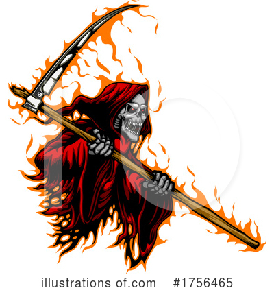 Scythe Clipart #1756465 by Vector Tradition SM