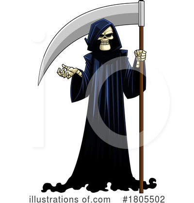 Royalty-Free (RF) Grim Reaper Clipart Illustration by Hit Toon - Stock Sample #1805502