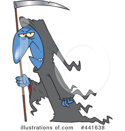 Royalty-Free (RF) Grim Reaper Clipart Illustration by toonaday - Stock Sample #441638