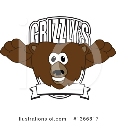 Royalty-Free (RF) Grizzly Bear Clipart Illustration by Mascot Junction - Stock Sample #1366817