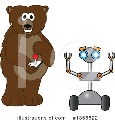 Royalty-Free (RF) Grizzly Bear Clipart Illustration by Mascot Junction - Stock Sample #1366822