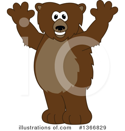 Royalty-Free (RF) Grizzly Bear Clipart Illustration by Mascot Junction - Stock Sample #1366829