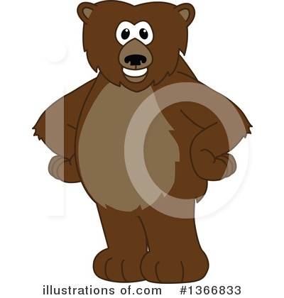 Royalty-Free (RF) Grizzly Bear Clipart Illustration by Mascot Junction - Stock Sample #1366833