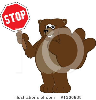 Royalty-Free (RF) Grizzly Bear Clipart Illustration by Mascot Junction - Stock Sample #1366838