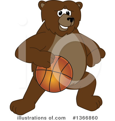 Royalty-Free (RF) Grizzly Bear Clipart Illustration by Mascot Junction - Stock Sample #1366860