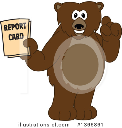 Royalty-Free (RF) Grizzly Bear Clipart Illustration by Mascot Junction - Stock Sample #1366861