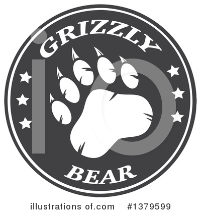 Royalty-Free (RF) Grizzly Bear Clipart Illustration by Hit Toon - Stock Sample #1379599
