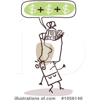 Royalty-Free (RF) Groceries Clipart Illustration by NL shop - Stock Sample #1056140