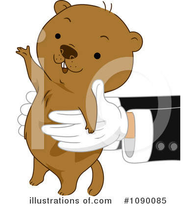 Royalty-Free (RF) Groundhog Clipart Illustration by BNP Design Studio - Stock Sample #1090085