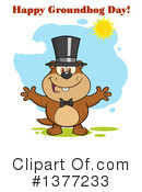 Groundhog Clipart #1377233 by Hit Toon