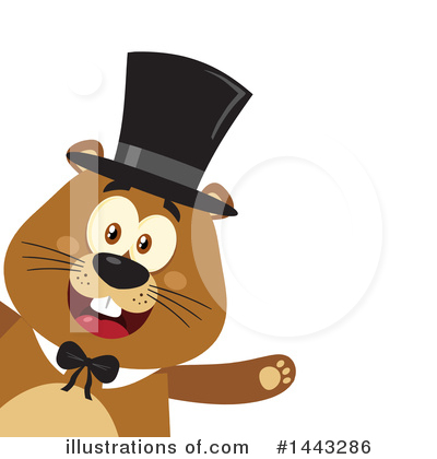 Groundhog Clipart #1443286 by Hit Toon