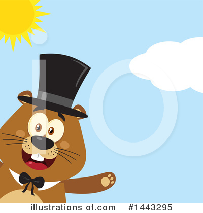 Royalty-Free (RF) Groundhog Clipart Illustration by Hit Toon - Stock Sample #1443295