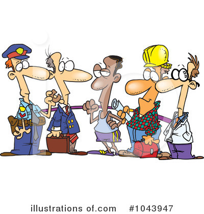 Royalty-Free (RF) Group Clipart Illustration by toonaday - Stock Sample #1043947