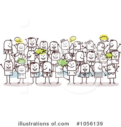 Royalty-Free (RF) Group Clipart Illustration by NL shop - Stock Sample #1056139