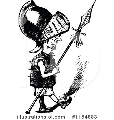 Royalty-Free (RF) Guard Clipart Illustration by Prawny Vintage - Stock Sample #1154883