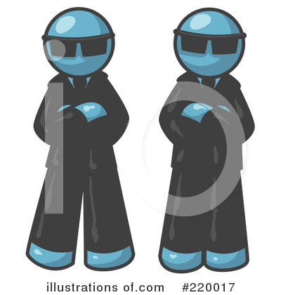 Royalty-Free (RF) Guard Clipart Illustration by Leo Blanchette - Stock Sample #220017