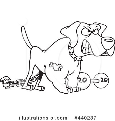 Royalty-Free (RF) Guard Dog Clipart Illustration by toonaday - Stock Sample #440237