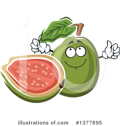 Royalty-Free (RF) Guava Clipart Illustration by Vector Tradition SM - Stock Sample #1377695