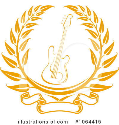 Royalty-Free (RF) Guitar Clipart Illustration by Vector Tradition SM - Stock Sample #1064415