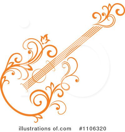 Royalty-Free (RF) Guitar Clipart Illustration by Vector Tradition SM - Stock Sample #1106320