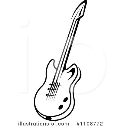 Royalty-Free (RF) Guitar Clipart Illustration by Vector Tradition SM - Stock Sample #1108772