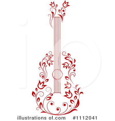 Royalty-Free (RF) Guitar Clipart Illustration by Vector Tradition SM - Stock Sample #1112041