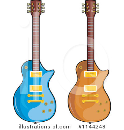 Royalty-Free (RF) Guitar Clipart Illustration by patrimonio - Stock Sample #1144248