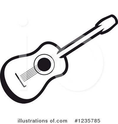 Royalty-Free (RF) Guitar Clipart Illustration by Vector Tradition SM - Stock Sample #1235785