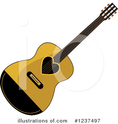 Royalty-Free (RF) Guitar Clipart Illustration by Pams Clipart - Stock Sample #1237497