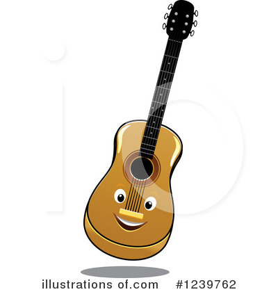 Royalty-Free (RF) Guitar Clipart Illustration by Vector Tradition SM - Stock Sample #1239762