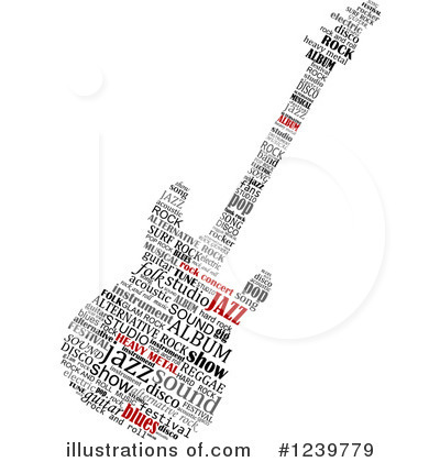 Royalty-Free (RF) Guitar Clipart Illustration by Vector Tradition SM - Stock Sample #1239779