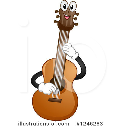 Royalty-Free (RF) Guitar Clipart Illustration by BNP Design Studio - Stock Sample #1246283