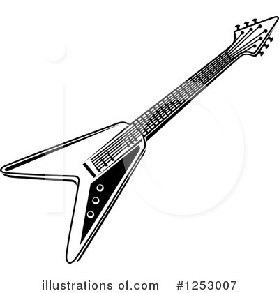 Royalty-Free (RF) Guitar Clipart Illustration by Vector Tradition SM - Stock Sample #1253007