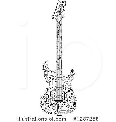 Royalty-Free (RF) Guitar Clipart Illustration by Vector Tradition SM - Stock Sample #1287258