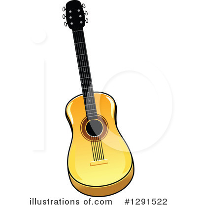 Royalty-Free (RF) Guitar Clipart Illustration by Vector Tradition SM - Stock Sample #1291522