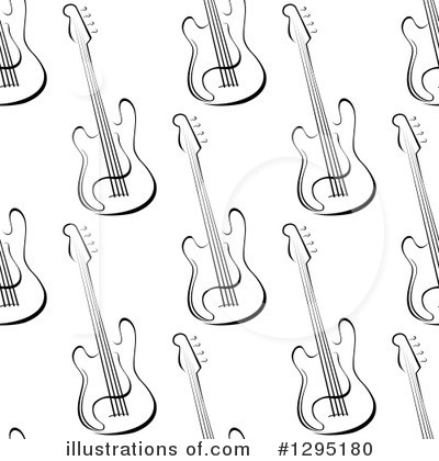 Electric Guitar Clipart #1295180 by Vector Tradition SM