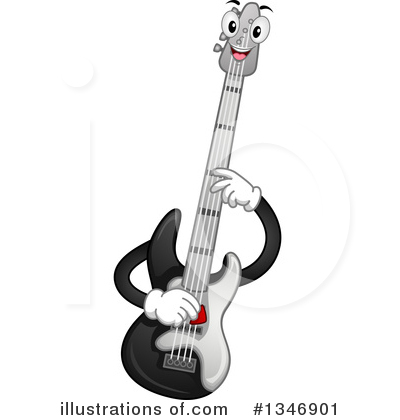 Royalty-Free (RF) Guitar Clipart Illustration by BNP Design Studio - Stock Sample #1346901