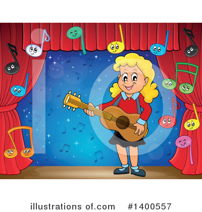 Royalty-Free (RF) Guitar Clipart Illustration by visekart - Stock Sample #1400557