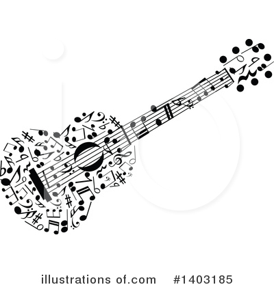 Royalty-Free (RF) Guitar Clipart Illustration by Vector Tradition SM - Stock Sample #1403185